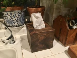 <b>Wooden</b> Napkin Box <b>Bamboo</b> Tissue Box for Home Office DesktopKitchen Tools Sample Dining Room, Kitchen Tools Storage <b>Boxes</b> - Product Image 2