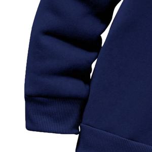 ชุดกีฬาฤดูหนาวของผู้ชาย2ชิ้นเสื้อฮู้ดและกางเกงวิ่งพร้อมป้ายฉลากส่วนตัวเป็นมิตรกับสิ่งแวดล้อม - Product Image 4