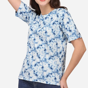 T-shirt décontracté pour femme, col rond, été, éco-responsable, mélange Spandex/Polyester 220g, séchage rapide, respirant, haute qualité, manches courtes - Product Image 2