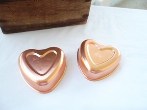 Molde para hornear cupcakes de gelatina de cobre en forma de corazón para el hogar Cocina gadget restaurante panadería muffin galleta pastelería taza para hornear - Product Image 2