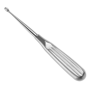 La mejor calidad, 170mm, 6,34 pulgadas, Fig 1, cureta de hueso quirúrgico, fuente de alimentación Manual de acero inoxidable reutilizable no estéril - Product Image 1