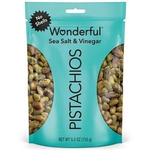 Wonderful Pistachios No Shells, Sea Salt & Vinegar <b>Nuts</b>, 5.5 Ounce Resealable Bag - Product Image 3