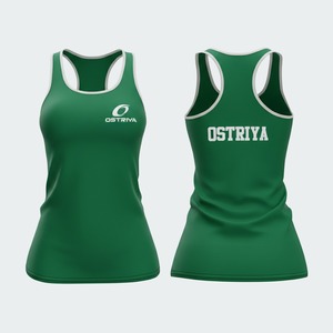 Venta al por mayor de camisetas sin mangas personalizadas de punto con cuello halter, ajuste regular, para mujer, informales, sin mangas, con estampado por transferencia térmica, ecológicas - Product Image 6