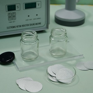 Revestimiento de sellado por inducción de calor de dos piezas, respaldo de tablero de pulpa para sellado de botellas de vidrio - Product Image 1