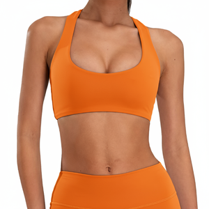 Sports Bra merrow border <b>adhesive</b> Custom Logo High Waist Comfortable Stylish Fitness Workout Bra Wholesale Bulk - Product Image 2