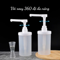Logo personnalisé bouteilles distributeur de sauce en plastique avec pompe 10ml 20ml 30ml pour le miel sirop lait condensé boisson boutique Restaurant