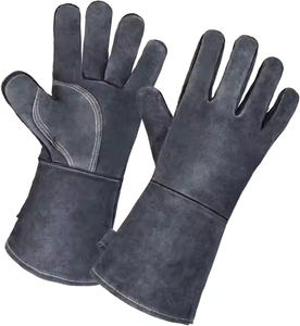 Guantes de soldadura de cuero dividido de vaca de alta calidad 2025 de 14 pulgadas, doble Palma a prueba de fuego y seguridad para el trabajo diario y el soldador - Product Image 2