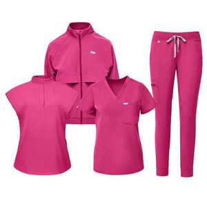 Uniformes Sanitarios de Spandex Personalizados a la Moda, Diseñe Sus Propios Uniformes de Hospital al por Mayor, Conjuntos que Incluyen Chaqueta y Pantalón Tipo Jogger - Product Image 1