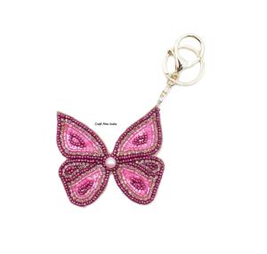 Porte-clés brodé en acier inoxydable perlé de haute qualité personnalisé, applicable au titre du produit - Product Image 6