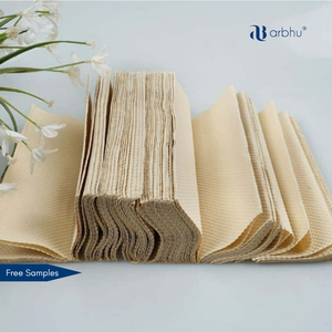 Tre M Gấp khăn giấy phân hủy sinh học & bền vững chưa tẩy trắng tre mô nhựa miễn phí bao bì EcoFriendly mô giấy - Product Image 5