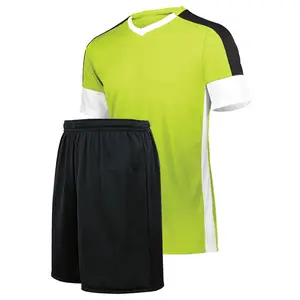 足球制服100% 聚酯男女通用舒适衬衫和上衣定制标志印刷接受定制