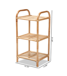 Étagère de sol en rotin naturel fabriquée au Vietnam matériau écologique utilisé pour la décoration de la maison étagère de rangement en gros - Product Image 5