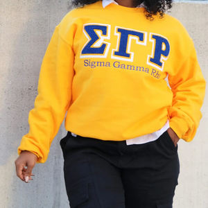 Coton Sigma Gama Rho Sorority Sweatshirt Pull Ras Du Cou Université Pour Les Femmes - Product Image 5