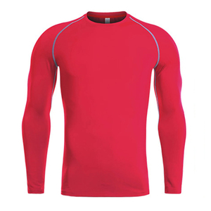 Chemises de compression pour hommes de haute qualité, vêtements de course, séchage rapide, respirant, manches courtes, coupe ajustée, OEM personnalisé - Product Image 5