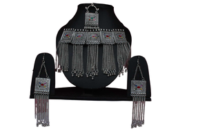 Multi meena Chain Work Afghani <b>Choker</b> Necklace For <b>Women</b> And Girls High Quality Fresh Design New Collection Of Tassel Necklaces - Product Image 3