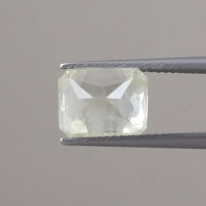 Saphir bleu jaune naturel, pierre précieuse non montée, certifiée IGI, qualité AAA, taille émeraude 10x8mm, 6,48 carats, 6mm, ciré/huileé, bijoux légers - Product Image 3