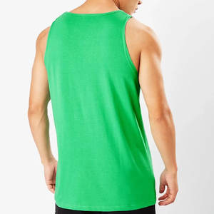 <b>Men's</b> New Style Casual <b>Tank</b> <b>Top</b> Breathable Cotton Knitted Gym Clothing with Sleeveless Design in Stock - Product Image 3