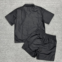 Ensemble de jogging d'hiver personnalisé 2025, ensemble court à capuche uni, unisexe, deux pièces, coupe-vent, extensible dans quatre directions, respirant
