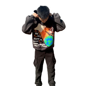 Invierno 2025 personalizado 3D Puff Sudadera con capucha pulóver sudadera con logotipo en relieve estampado 100% algodón poliéster mezcla polar Sudadera con capucha - Product Image 3