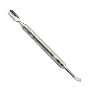 Empujador de cutículas de uñas de acero inoxidable de doble extremo ligero, herramienta de manicura y pedicura, mango hueco para limpieza de pedicura, uso de dedos - Product Image 3