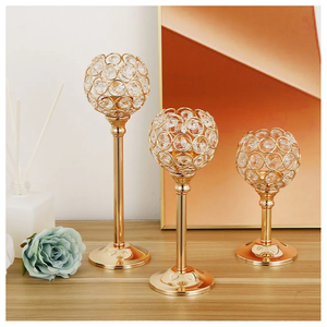 Bougeoirs en cristal de luxe or bol en cristal pour mariage café bureau table centres de table décoratifs - Product Image 6