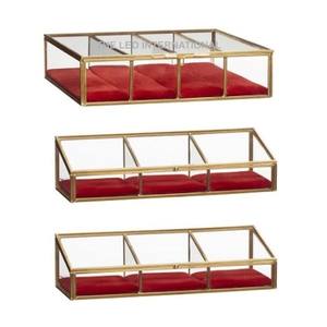 Glass and Brass Metal Unique Shape Jewelry <b>Box</b> Fancy Style <b>Collect</b> Jewelry Home Decoration Jewelry <b>Box</b> - Product Image 3