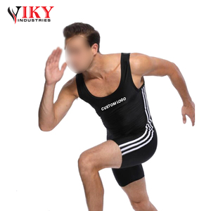 Wrestling <b>Suits</b> Black White Color New Arrival Customized Made Highest Quality Best Soft Touch Wrestling <b>Suits</b> - Product Image 3