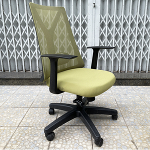 Chaise de bureau ergonomique HOM1087D-02 pivotante en maille, hauteur réglable, mousse premium, tissu, pour la maison, l'atelier, la chambre, plusieurs couleurs - Product Image 3