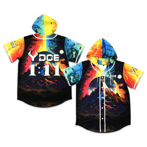 New Arrival Unisex Quick Dry Breathable Customized Logo Sportswear Set Street Fashion <b>Jacket</b> with Baseball & Softball <b>Jerseys</b> - Product Image 1