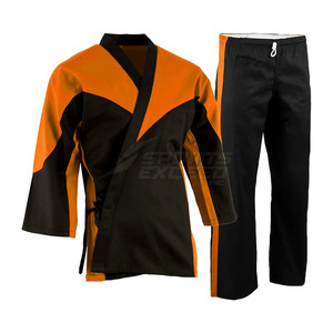 Ensembles d'uniformes de karaté au design personnalisé, dernière collection 2025, avec logo frontal, 100 % coton, durables, légers et respirants, pour arts martiaux - Product Image 1