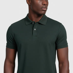 Polo de manga corta liso básico Regular Fit estilo casual para hombre - Product Image 2