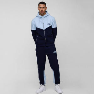 ชุดวอร์มกางเกงวอร์มกางเกงคาร์โก้สำหรับผู้ชายทรงเข้ารูปปกติมีซิปดีไซน์ผ่านและมีฮู้ด - Product Image 1