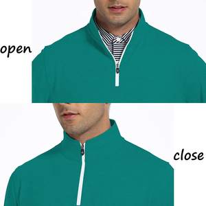 ... Jersey con cremallera de cuarto de golf para hombres y mujeres adecuado para torneos de viaje o camisetas diarias con tela de rendimiento suave - Product Image 2