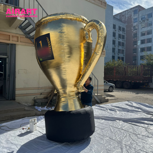 Modèle de trophées gonflables dorés de 3 m, <span class=keywords><strong>ballon</strong></span> gonflable de récompense pour activité de compétition pour l'affichage - Product Image 3