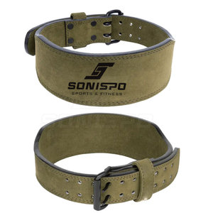 Ceinture de musculation en cuir de vachette personnalisée de haute qualité, OEM, pour la musculation, résistante à l'usure, unisexe, ceinture de musculation personnalisée - Product Image 2