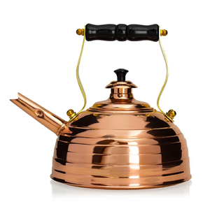 Authentique bouilloire à thé en cuivre origine indienne poignée artistique avec pot à thé Vintage bouilloire à thé en cuivre prix de gros - Product Image 4