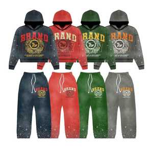 ชุดกีฬามีฮู้ดชุดวอร์มมีซิปมีฮู้ดชุดวิ่งเสื้อฮู้ดแบบลำลองใส่ได้ทั้งชายและหญิงชุดจ็อกเกอร์ขายส่งโลโก้ที่กำหนดเอง - Product Image 6