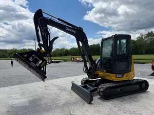 Excavatrice Johnn Deerre 26G d'occasion de haute qualité à vendre, historique de maintenance complet, prête pour les travaux de construction, moteur fiable, roulement - Product Image 6