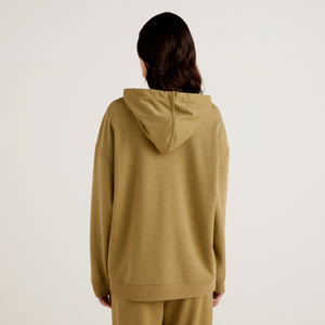High Quality Lightweight Prewashed Polyester Fleece Pullover <b>Hoodie</b> for Women Custom Logo Printing New Design Street Plus Size - Product Image 3
