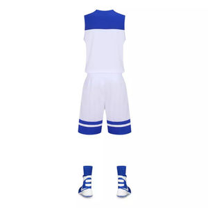 Precio razonable uniforme de baloncesto OEM impreso a rayas multicolor cómodo transpirable directo de fábrica ropa deportiva - Product Image 6