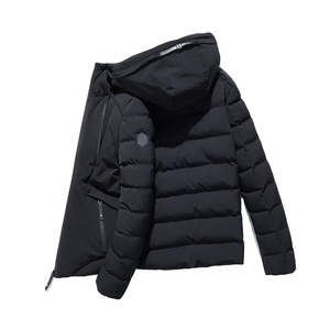 Chaqueta Acolchada Ligera con Capucha para Hombre, de Alta Visibilidad, Cálida, Cortavientos, Impermeable, con Cierre, para Invierno, Casual, para Exteriores - Product Image 1