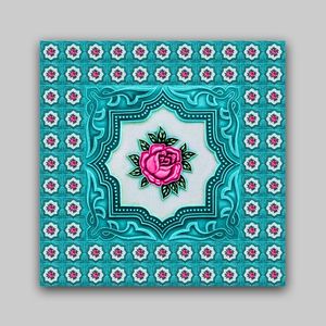 Dessous de verre à thé en bois MDF au look classique avec impression en émail Ustensiles de cuisine personnalisés Vaisselle Tapis et tampons Style moderne au meilleur prix - Product Image 1