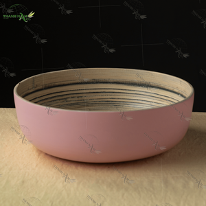 Tazón de Bambú Clásico Hecho a Mano, Ecológico y Desechable, de 25 cm de Diámetro y 0.01 kg de Peso, para Servir en Fiestas y Uso en la Cocina, Personalizable OEM - Product Image 4