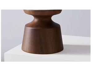 Présentoir à bougies en bois artisanal indien, idéal pour le style d'intérieur, l'éclairage nocturne, les rassemblements religieux et les événements culturels, disponible en gros. - Product Image 3