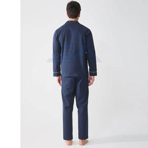 Conjunto de Pijama Casual para Hombre, Transpirable y Cálido, Manga Larga, Talla Grande, 2 Piezas, Algodón/Poliéster - Product Image 4