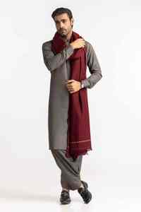 Men Premium Winter Wool <b>Shawl</b> Soft Warm Breathable 300g Traditional Solid Color Elegant <b>Wrap</b> - Product Image 5