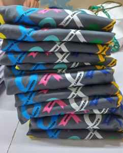 Camiseta de algodón 100% personalizada con diseño de cáncer, ropa de calle, camiseta en blanco con cuello redondo y hombros caídos de gran tamaño con impresión de pegatinas digitales - Product Image 4