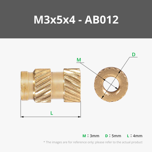 Tuerca de Inserción Térmica Roscada Redonda de Latón, Insertos Roscados de Calidad Premium - Product Image 5