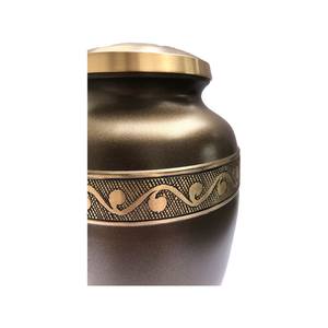 Handcrafted Urn for Human Ashes | Premium <b>Memorial</b> <b>Keepsake</b> | Premium Adult brass Urn <b>Box</b> - Product Image 4