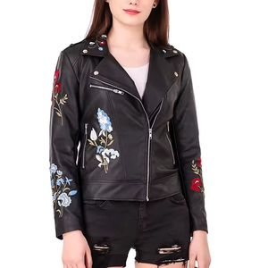 Veste en cuir véritable pour femmes avec un style polyvalent conçu pour le confort et la confiance dans n'importe quel choix de tenue et de saison - Product Image 4